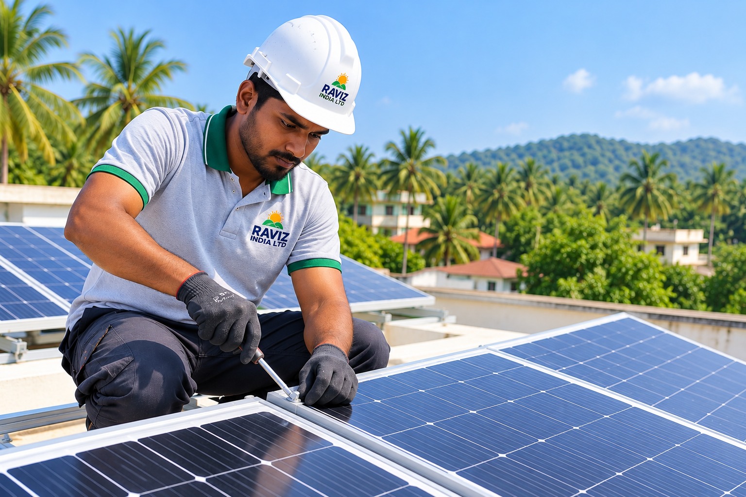 Solar installation project by RAVIZ INDIA